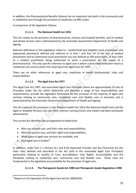 SUMMARY - Safe Medications Management project: Key issues and ...