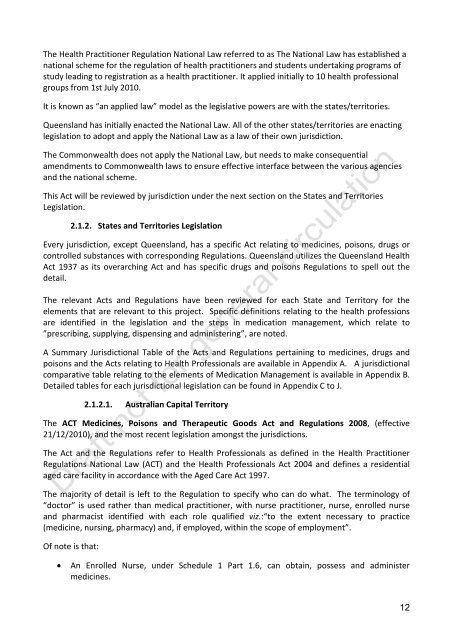 SUMMARY - Safe Medications Management project: Key issues and ...