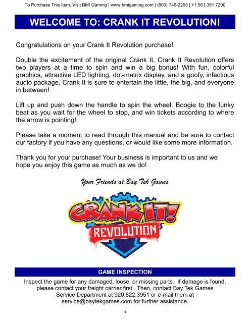CRANK IT REVOLUTION 4-11-12.pub - BMI Gaming