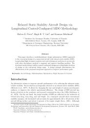 Relaxed Static Stability Aircraft Design via Longitudinal Control ...