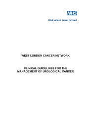 west london cancer network clinical guidelines for ... - Nwlcn.nhs.uk