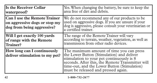 Download PDT00-10867 Deluxe Little Dog Remote ... - PetSafe