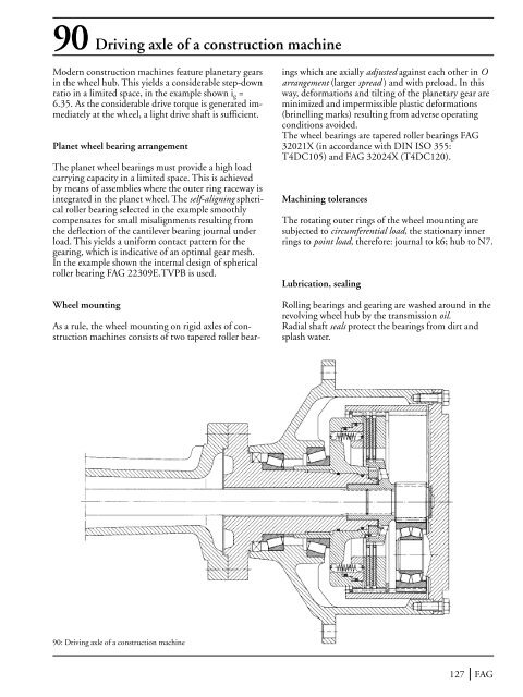 The Design of Rolling Bearing Mountings