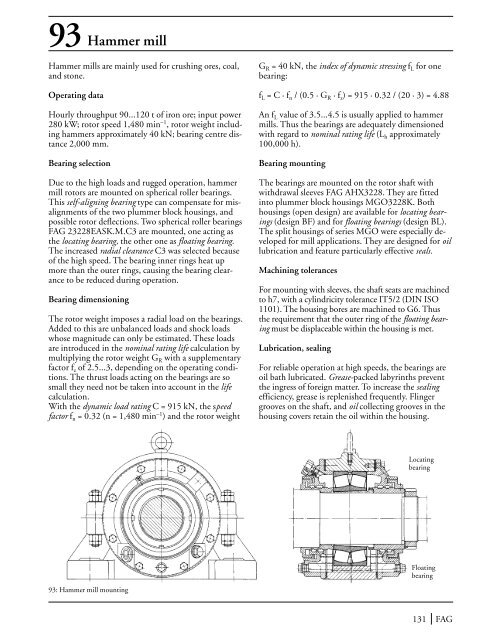 The Design of Rolling Bearing Mountings