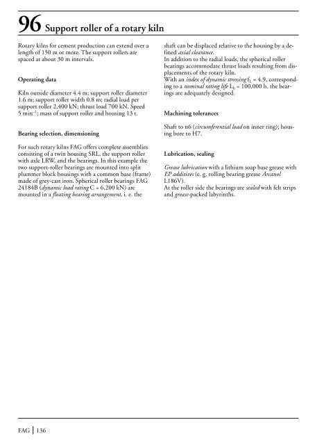 The Design of Rolling Bearing Mountings