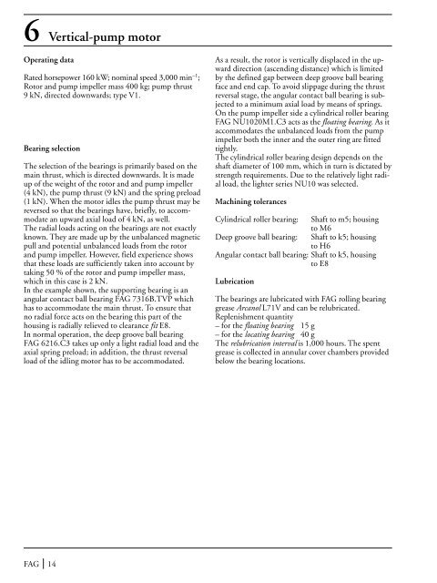 The Design of Rolling Bearing Mountings