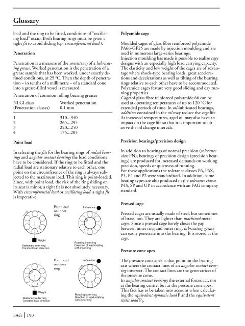 The Design of Rolling Bearing Mountings