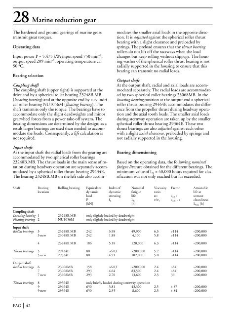 The Design of Rolling Bearing Mountings