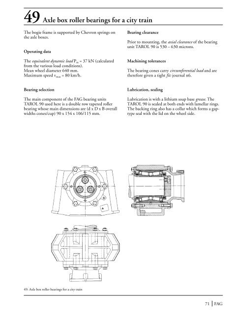 The Design of Rolling Bearing Mountings