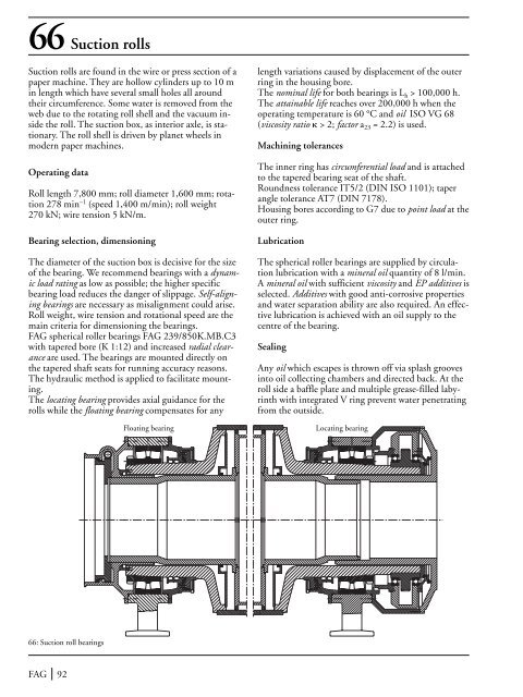 The Design of Rolling Bearing Mountings