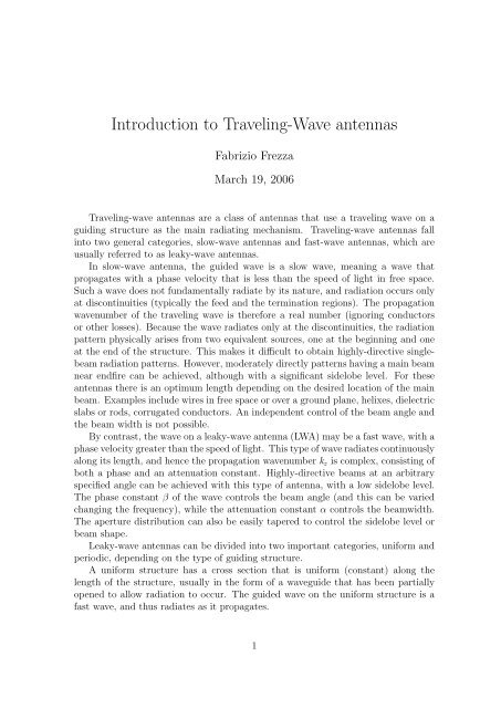Introduction to Traveling-Wave antennas.pdf