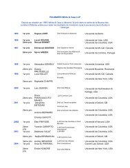 PALMARES White & Case LLP Depuis sa création en 1995, White ...