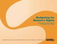 Budgeting for Women's Rights - Gender Responsive Budgeting