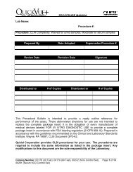 Procedure - Quidel Corporation