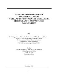Wetland Environmental Indicators, Bibliography, and Wetland ...
