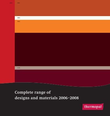 Complete range of designs and materials 2006–2008 - master profil