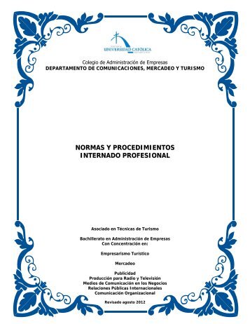 normas y procedimientos internado profesional - Pontificia ...