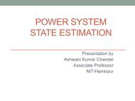 POWER SYSTEM STATE ESTIMATION - IIT Mandi