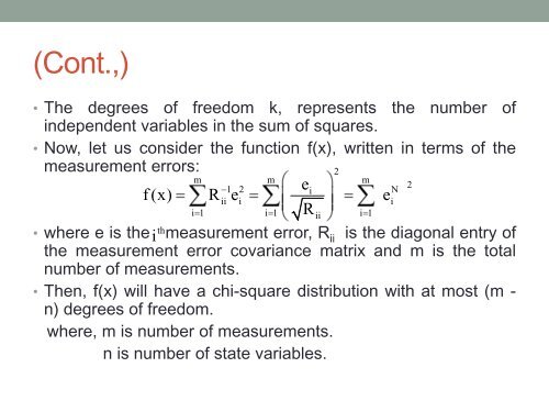 POWER SYSTEM STATE ESTIMATION - IIT Mandi