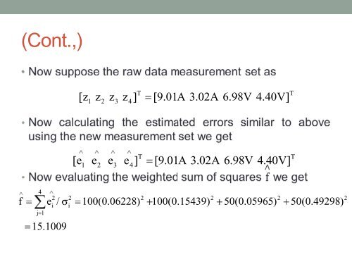 POWER SYSTEM STATE ESTIMATION - IIT Mandi