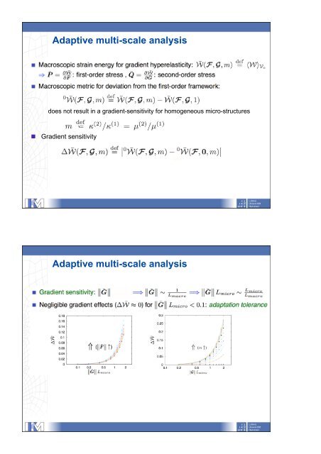 Multi-scale methods in material mechanics