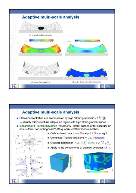 Multi-scale methods in material mechanics