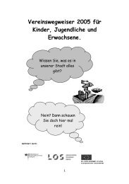 Vereinswegweiser 2005 für Kinder, Jugendliche ... - LOS Seligenstadt