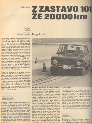 Prenesi PDF testa Zastava Zastava 101 - Avto Magazin