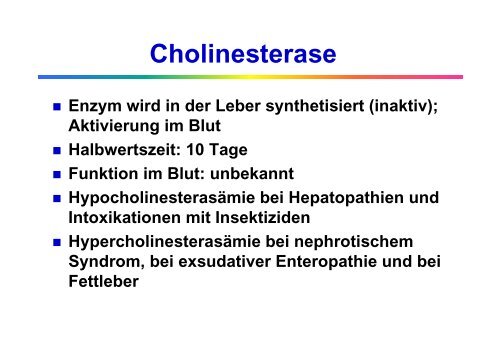 Allgemeine Labordiagnostik von Lebererkrankungen - Institut für ...