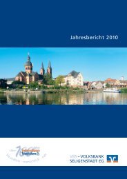 Jahresbericht 2010 - VOLKSBANK SELIGENSTADT EG