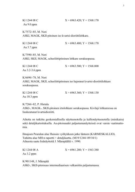 GEOLOGIAN TUTKIMUSKESKUS M10/-91/3 EtelÃ¤ ... - Arkisto.gsf.fi