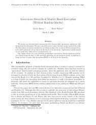 Anonymous Hierarchical Identity-Based Encryption ... - Unisinos