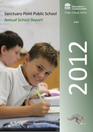 Annual School Report 2012 - Sanctuary Point Public School