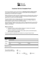 Customer Service Complaint Form