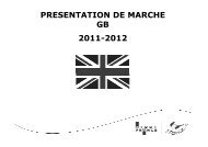 PRESENTATION DE MARCHE GB 2011-2012