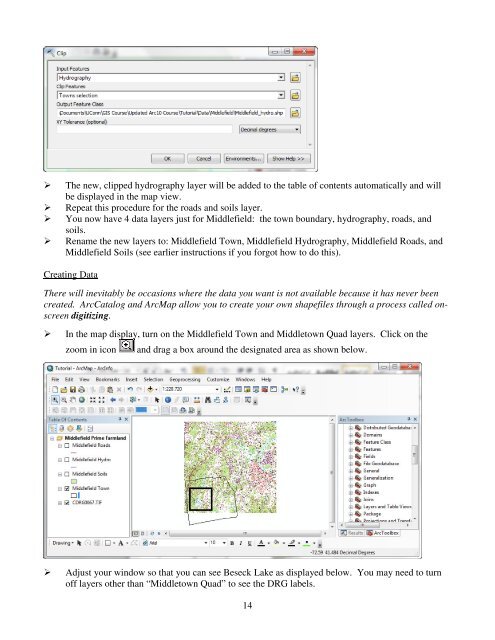 Introductory Exercises for GIS Using ArcMap & ArcCatalog