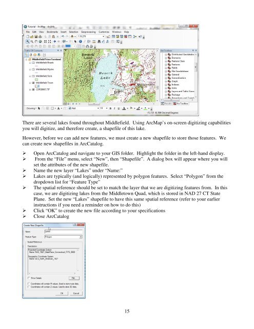 Introductory Exercises for GIS Using ArcMap & ArcCatalog