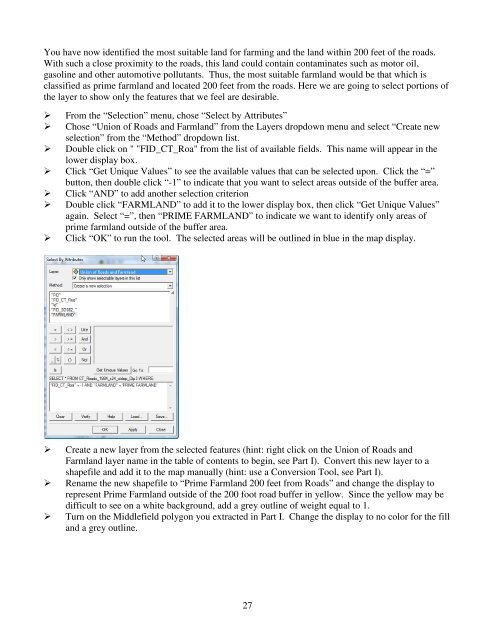 Introductory Exercises for GIS Using ArcMap & ArcCatalog