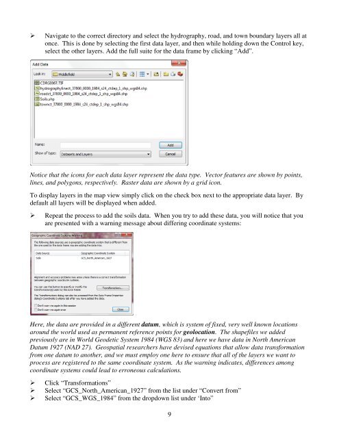 Introductory Exercises for GIS Using ArcMap & ArcCatalog