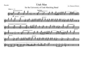 Utah Man - Piccolo.mus - University of Utah Bands