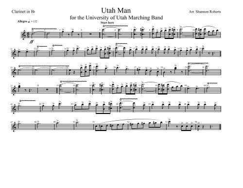 Utah Man - Piccolo.mus - University of Utah Bands
