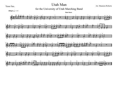 Utah Man - Piccolo.mus - University of Utah Bands