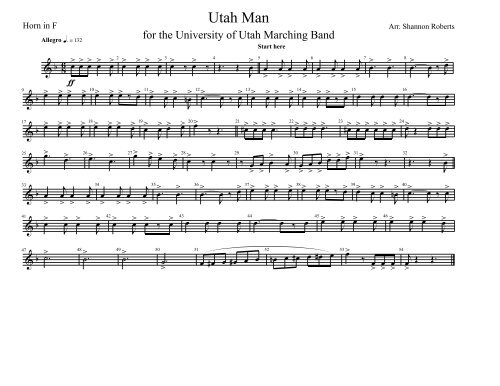 Utah Man - Piccolo.mus - University of Utah Bands