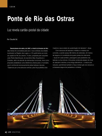 Ponte de Rio das Ostras - Lume Arquitetura