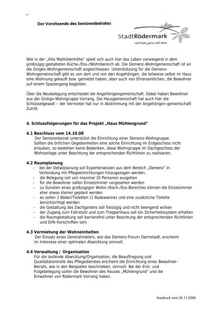 Projekt: Haus Mühlengrund (02-0004) - seniorenbeirat rödermark