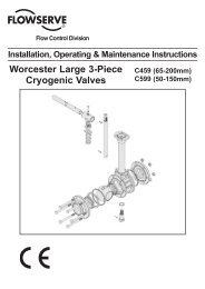 Worcester Large 3-Piece Cryogenic Valves - Fagerberg
