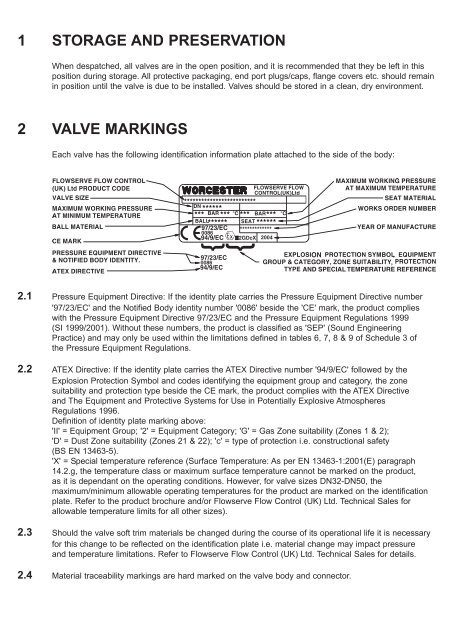 Worcester Large 3-Piece Cryogenic Valves - Fagerberg