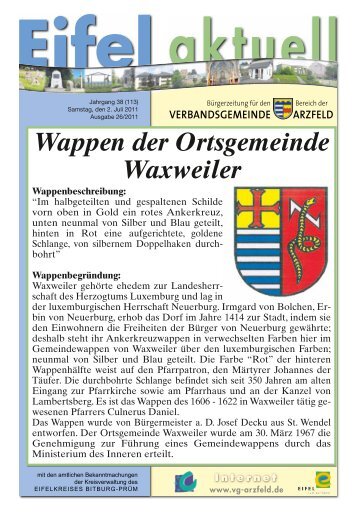 Ausgabe 26 - Verbandsgemeinde Arzfeld