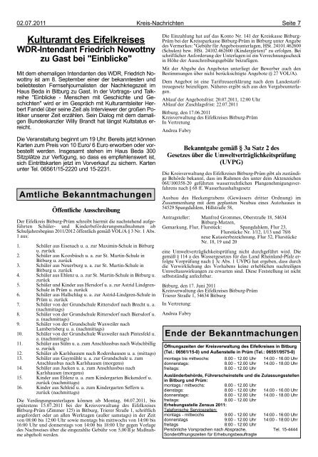 Ausgabe 26 - Verbandsgemeinde Arzfeld