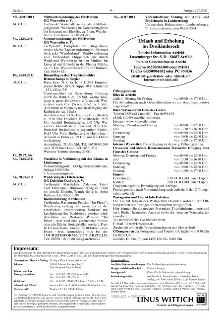 Ausgabe 26 - Verbandsgemeinde Arzfeld